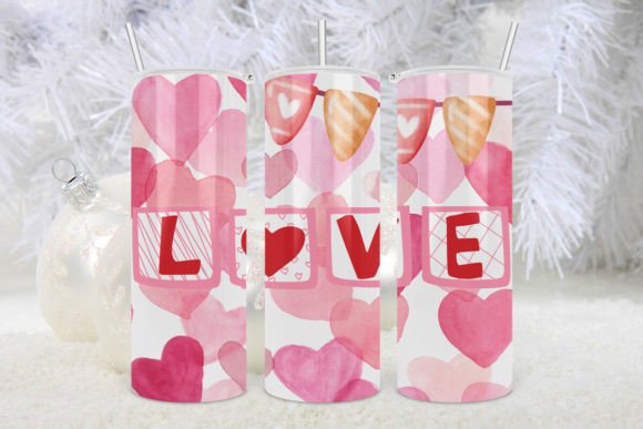 3D Love Water Color Valentine Tumbler: A Modern Take on Romance