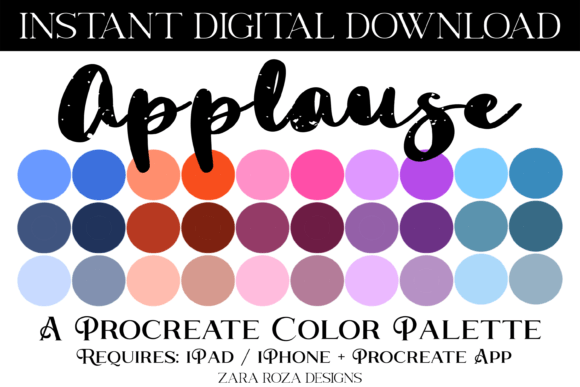 Applause Procreate Color Palette: Your Go-To for Vibrant Digital Art