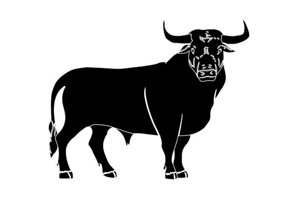 Bull Vector Design Solid Color: A Bold Choice for Modern Branding