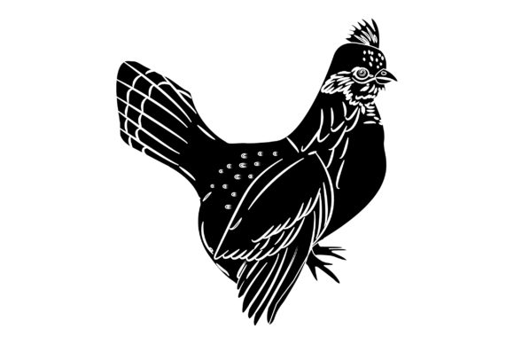 Chicken Vector Design Solid Color-02: Your Go-To Poultry Asset