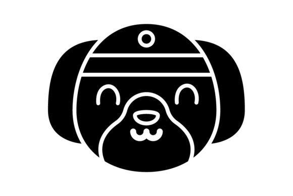 Chinese New Year Icon Dog Solid Color: A Designer's Festive Asset