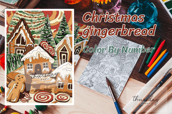 Christmas Gingerbread Color by Number: A Festive Design Deep Dive
