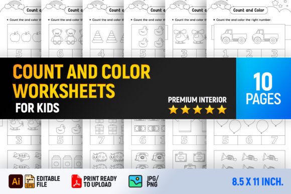 Count and Color Math Worksheets: A Creative Learning Adventure