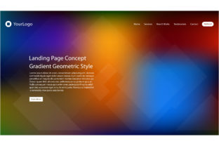 Crafting Visual Harmony: The Gradient Mesh Landing Page Template