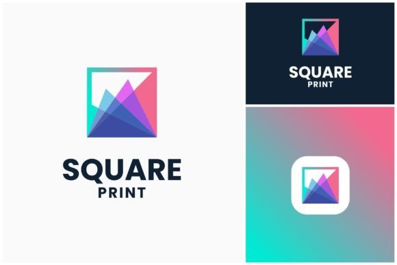 Design Smarter with the Square Print Overlapping Color Logo