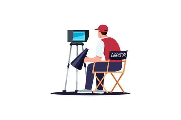 Director Semi Flat Illustration: Style for Creatives