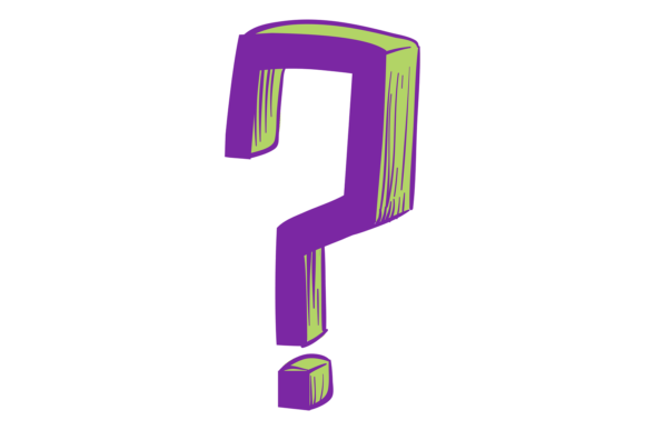 Exploring the Bold Impact of Question Mark in Color 3d Doodle Drawing