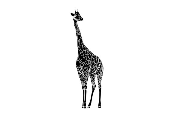 Giraffe Vector Design Solid Color: A Modern Asset for Creative Projects