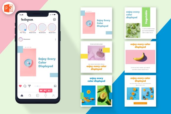Instagram Feed - Daytime Color: Your Template for a Vibrant, Professional Grid