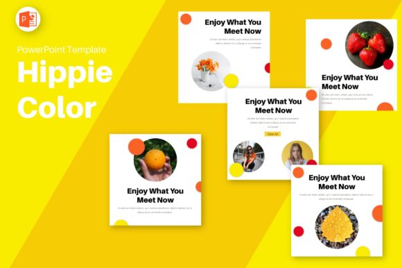 Instagram Feed - Hippie Color: A Vibrant Template for Modern Brands