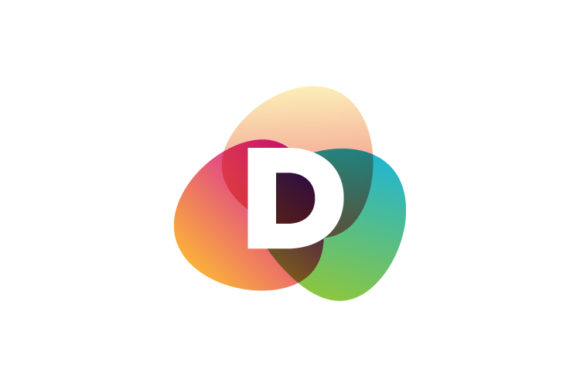 Letter D Retro Color Logo Template Vecto: A Designer's Vintage Toolkit
