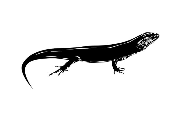 Lizard Vector Design Solid Color: A Versatile Graphic for Modern Creators