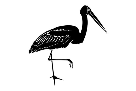 Stork Vector Design Solid Color: A Versatile Asset for Modern Creatives