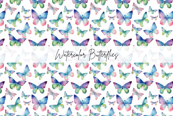 Unfolding Creativity with the Watercolour Rainbow Butterfly Pattern