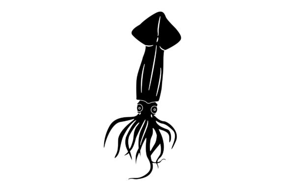Unleash Your Creative Vision with Squid Vector Design Solid Color